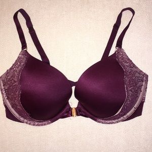 Maroon Victoria’s Secret Front-Hook Bra